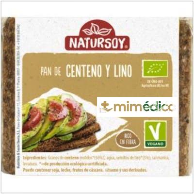 PAN DE CENTENO Y LINO 300GR. NATURSOY