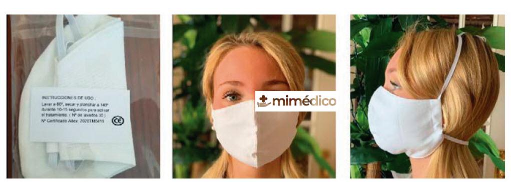 MASCARILLAS QUIRÊRGICAS TIPO II 100% ALGODON LAVABLE  REUTILIZABLE 4 UNIDADES