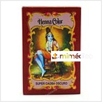 HENNA POLVO SUPER CAOBA OSCURO 100GR. RADHE SHYAM