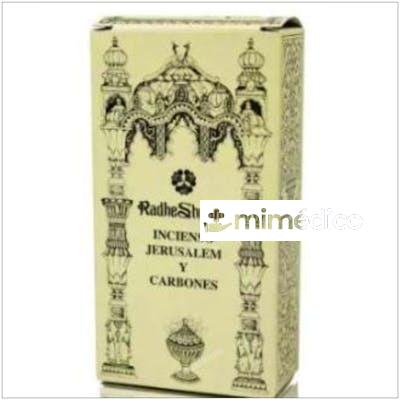 INCIENSO JERUSALEN Y CARBONES 100GR. RADHE SHYAM