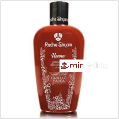 BALSAMO ACONDICIONADOR HENNA COLOR CAOBA 250ML. RADHE SHYAM