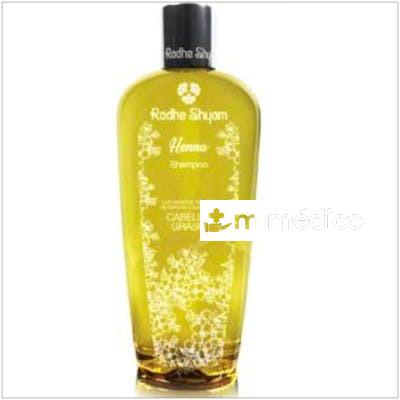 CHAMPU HENNA CABELLO GRASO 400ML. RADHE SHYAM
