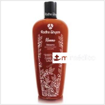 BALSAMO ACONDICIONADOR HENNA COLOR CAOBA 400ML. RADHE SHYAM