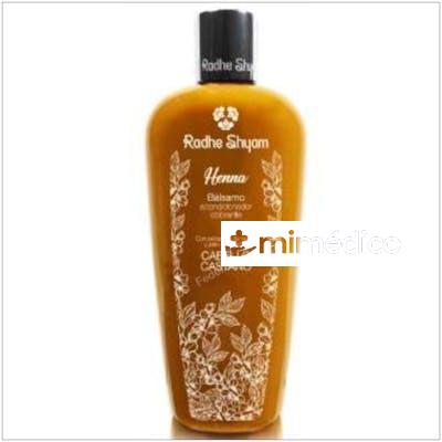 BALSAMO ACONDICIONADOR HENNA COLOR CASTANO 400ML. RADHE SHYAM