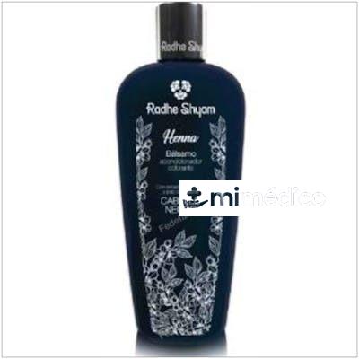 BALSAMO ACONDICIONADOR HENNA COLOR NEGRO 400ML. RADHE SHYAM