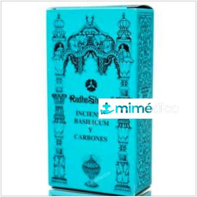 INCIENSO BASILICUM Y CARBONES 100GR. RADHE SHYAM
