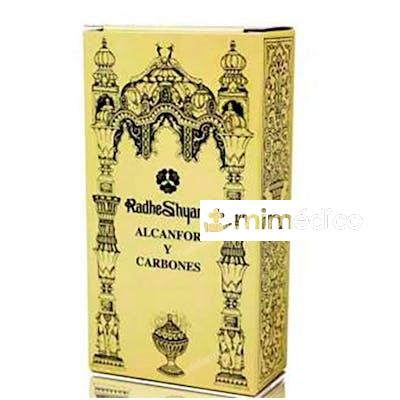 INCIENSO ALCANFOR Y CARBONES 100GR: RADHE SHYAM