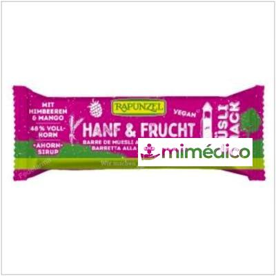 BARRITA MUESLI CON CAÑAMO Y FRUTA 14UDS. BIO RAPUNZEL