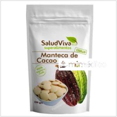 MANTECA DE CACAO EN OBLEAS 250GR. BIO SG S/A VEGAN SALUD VIVA