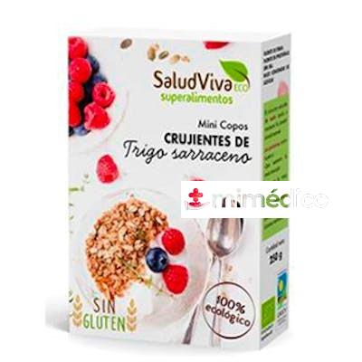 COPOS CRUJIENTES DE TRIGO SARRECENO MINIS 250GR. BIO SIN GLUTEN SALUD VIVA
