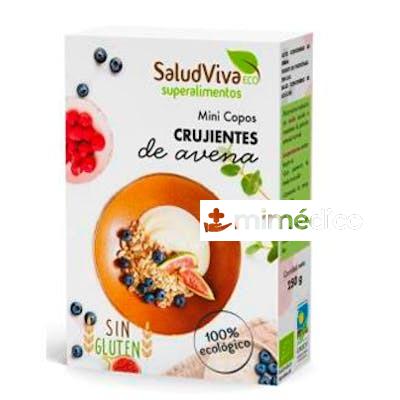 COPOS CRUJIENTES DE AVENA  MINIS 250GR. BIO SIN GLUTEN SALUD VIVA