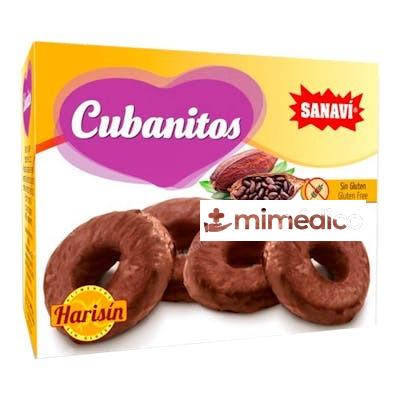 ROSCOS CUBANITOS CUBIERTOS DE CACAO 150GR. S/G HARISIN