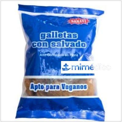 GALLETAS DIETETICAS CON SALVADO 300GR. 12UDS SANAVI