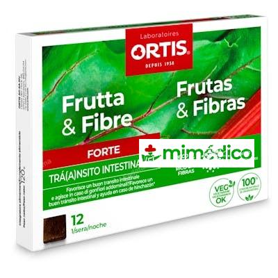 FRUTA Y FIBRA FORTE 12CUBITOS ORTIS
