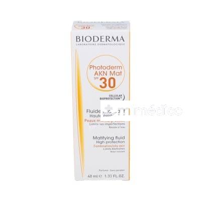 PHOTODERM AKN MAT  SPF30 FLUIDO PIEL GRASA 40ML. BIODERMA