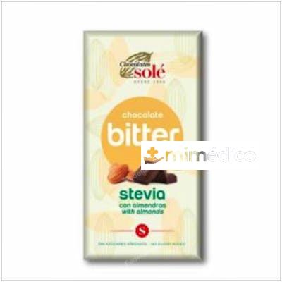 CHOCOLATE NEGRO 72% CON ALMENDRA Y STEVIA 100G CHOCOLATES SOLE