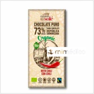 CHOCOLATE NEGRO 73% CON CHILI 100GR. ECO SG CHOCOLATES SOLE