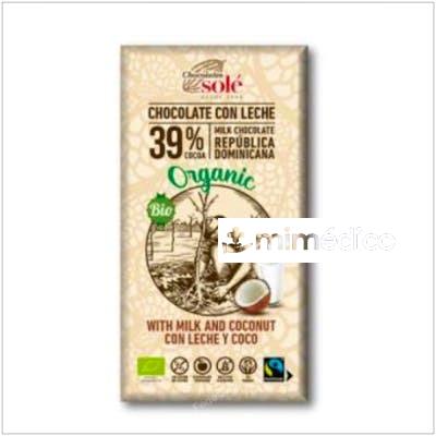 CHOCOLATE CON LECHE Y COCO 100GR. ECO SG CHOCOLATES SOLE