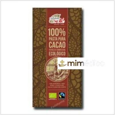 CHOCOLATE NEGRO 100%  100GR. ECO SG CHOCOLATES SOLE