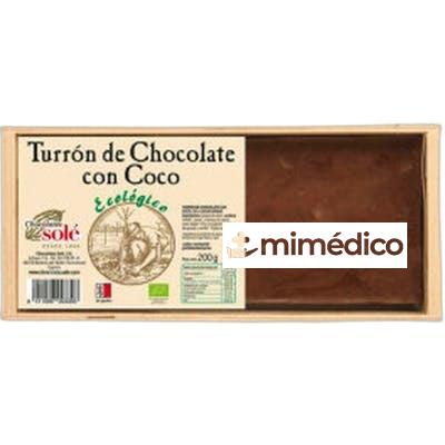 TURRON DE CHOCOLATE CON COCO BIO 200GR. CHOCOLATES SOLE