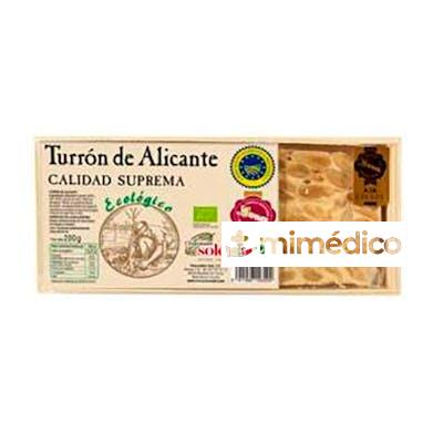 TURRON ALICANTE BIO 200GR. CHOCOLATES SOLE