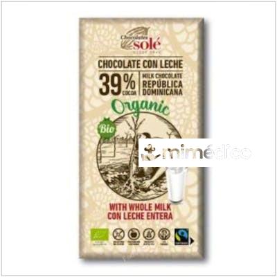CHOCOLATE CON LECHE 100GR. ECO CHOCOLATES SOLE