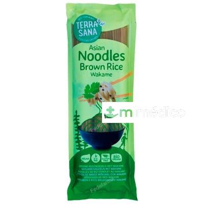 FIDEOS DE ARROZ NOODLES INTEGRAL CON WAKAME 250GR. TERRASANA