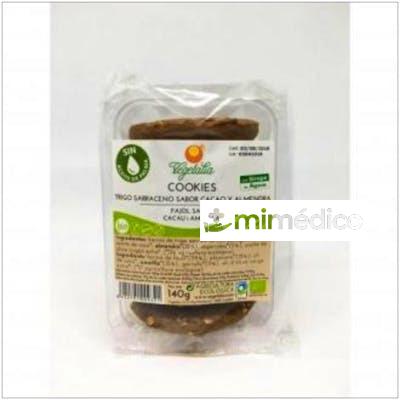 GALLETAS TRIGO SARRACENO CACAO Y ALMENDRA 140G BIO VEGETALIA