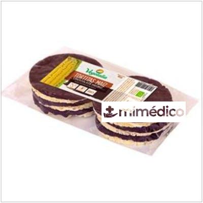TORTITAS DE MAIZ CON CHOCOLATE NEGRO  95GR. BIO VEGETALIA