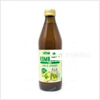 KOMBUCHA LIMA Y JENGIBRE 330ML. BIO VOELKEL