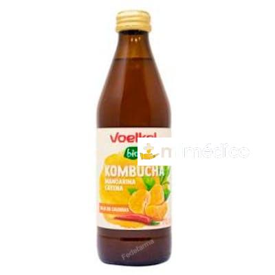 KOMBUCHA MANDARINA Y CAYENA 330ML. BIO VOELKEL