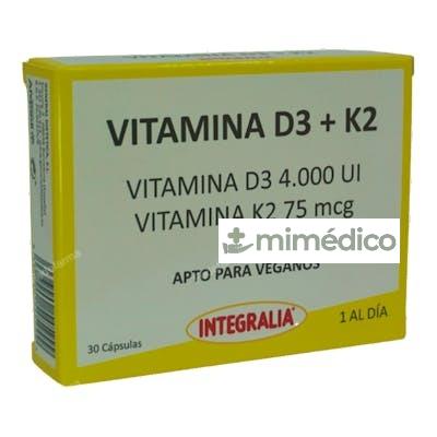 VITAMINA D3+K2 30CAP. VEGAN INTEGRALIA