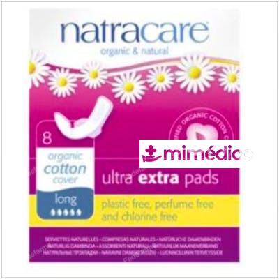 COMPRESA EXTRA LARGA CON ALAS 8UDS. ULTRA EXTRA NATRACARE
