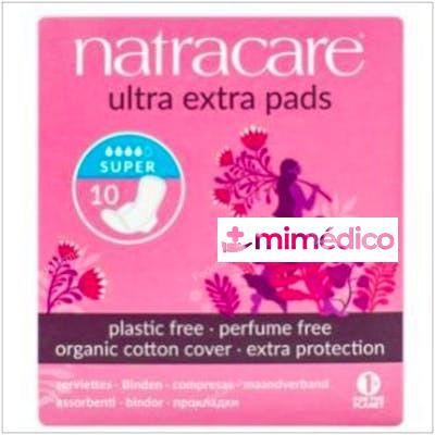 COMPRESA SUPER CON ALAS 10UDS. ULTRA EXTRA NATRACARE