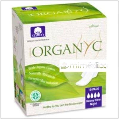 COMPRESAS CON ALAS NOCHE 10UD. ORGANYC