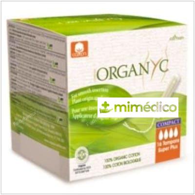 TAMPONES SUPER PLUS CON APLICADOR COMPACT 16UD. ORGANYC