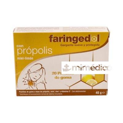 FARINGEDOL SABOR LIMON MIEL 20PASTILLAS DE GOMA FAES FARMA