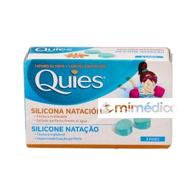 TAPONES NATACION SILICONA INFANTIL 6UD. QUIES QUIES