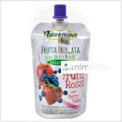 PURE DE MANZANA ARANDANO Y FRESA 100GR. BIO FRULLA