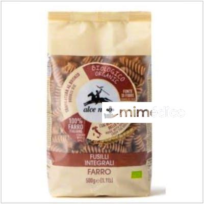 FUSILLI DE ESPELTA INTEGRAL 500GR. BIO ALCE NERO