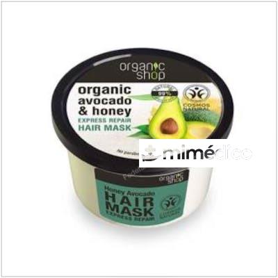 MASCARILLA CAPILAR REPAR EXPRESS AGUACATE 250ML ORGANIC SHOP