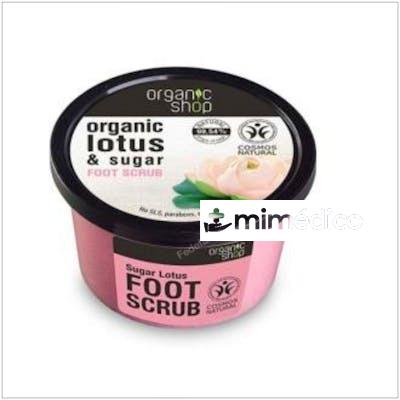 EXFOLIANTE  PARA PIES AZUCAR DE LOTO 250ML. ORGANIC SHOP