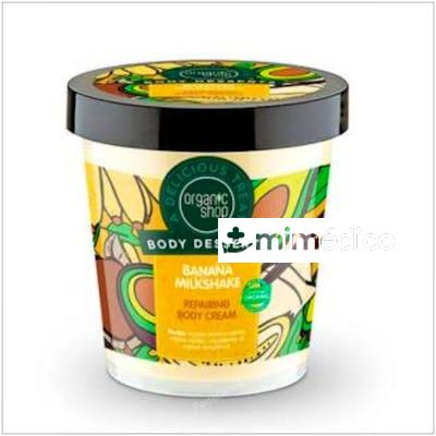 CREMA CORPORAL  REPARADORA BATIDO DE PLATANO 450ML ORGANIC SHOP