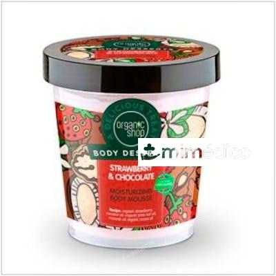 MOUSSE CORPORAL HIDRATANTE FRESA Y CHOCOLATE 450ML ORGANIC SHOP