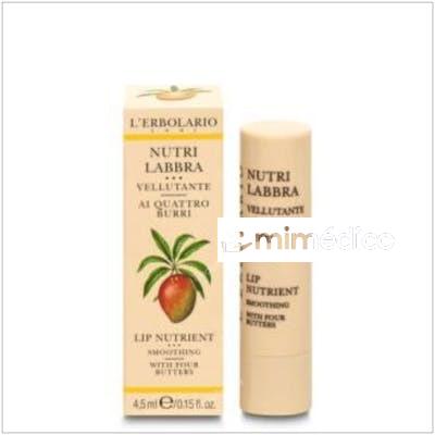 LABIOS NUTRITIVO CUATRO MANTECAS 4,5ML. L`ERBOLARIO