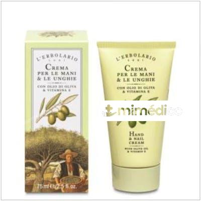 CREMA MANOS Y UÃ‘AS ACEITE OLIVA 75ML. LÂ`ERBOLARIO