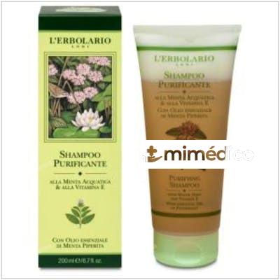 CHAMPU PURIFICANTE MENTA 200ML. L`ERBOLARIO
