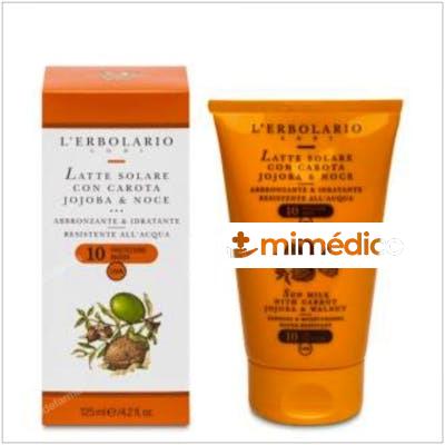 SOLAR LECHE ZANAHORIA Y JOJOBA SPF10 125ML. L`ERBOLARIO