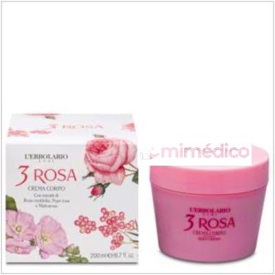 3 ROSAS CREMA CORPORAL 200ML. L`ERBOLARIO