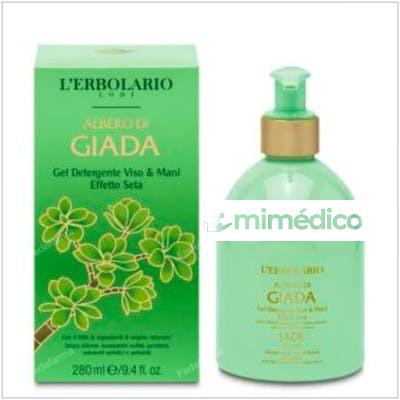 ARBOL DE JADE GEL DETERGENTE CARA Y MANOS 280ML. L`ERBOLARIO